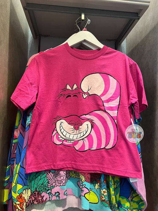 DLR/WDW Alice in Wonderland Cheshire Cat Cropped Fuchsia T-shirt