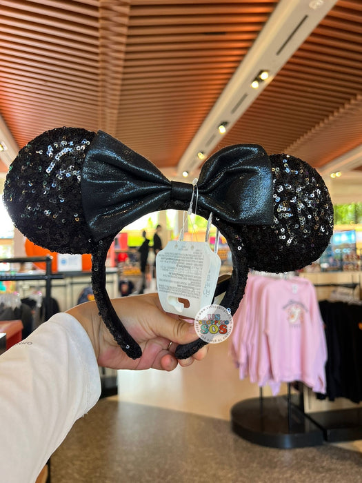 DLR/WDW - Minnie Black Sequin Ear Headband