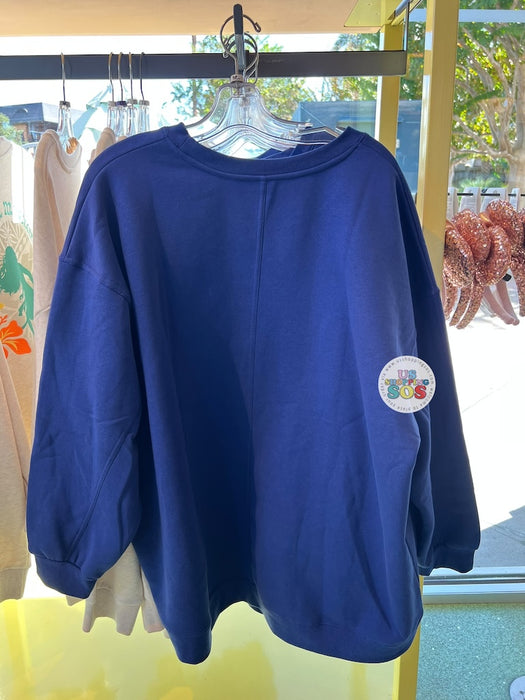 DLR/WDW - Park Icon & Park Logo Royal Blue Fleece Pullover (Adult) 2026