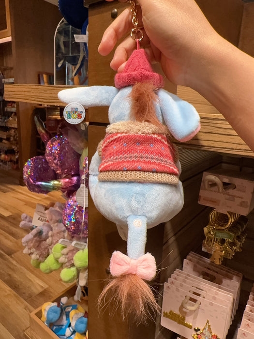 HKDL - 2026 Winnie the Pooh Winter Woolies x Eeyore Plush Keychain