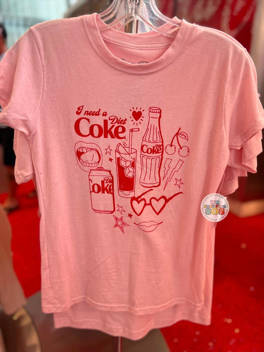 DLR/WDW - Coca Cola Cherry Pink 2026 - Diet Coke T-shirt (Adult)