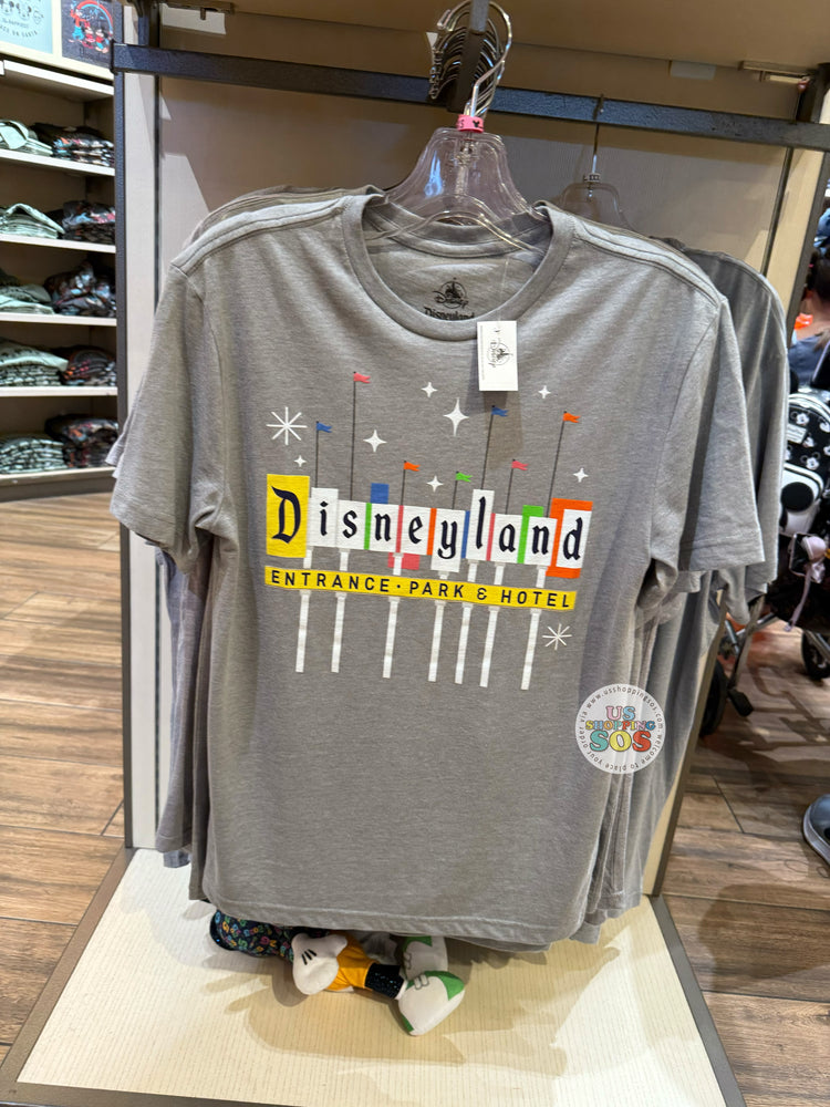 DLR - Disneyland Marquee Grey Graphic Tee