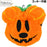 Japan Exclusive -Disney Halloween Mickey Mouse Pumpkin Head Shaped Die-Cut Drawstring Bag & Snack Set