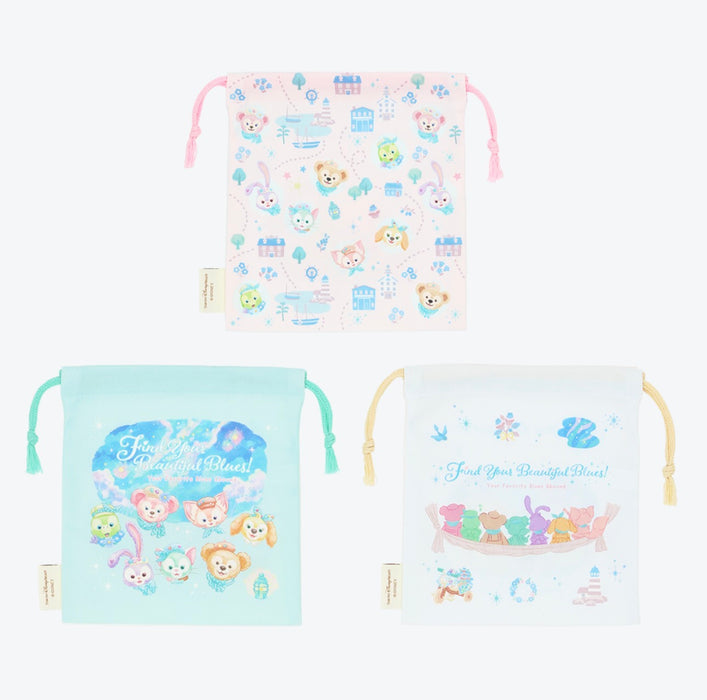TDR - 2026 Duffy & Friends "Find Your Beautiful Blues" Series #2 Collection x Drawstring Bag Set of 3 (Release Date: Jul 7, 2026)