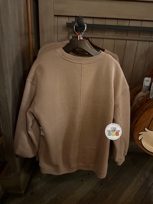 DLR/WDW - Chip ‘N Dale 2026 - Dale Face Icon Park Logo Chestnut Fleece Pullover (Adult)