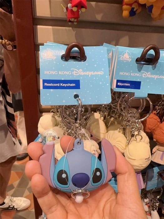 HKDL - 3D Face Stitch Reel Type Keychain