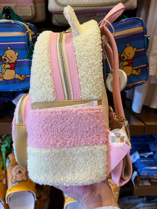 DLR/WDW - Winnie the Pooh - Loungefly Pooh Pastel Fuzzy Chenille Backpack