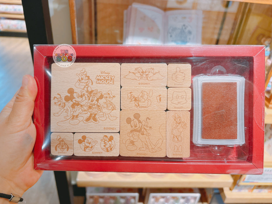SHDL - Mickey Mouse & Friends Wooden Stamps & Stamp Pad Set
