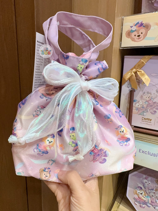 HKDL - 20th Anniversary Grand Celebration - Duffy & Friends Marshmallow with Drawstring Bag