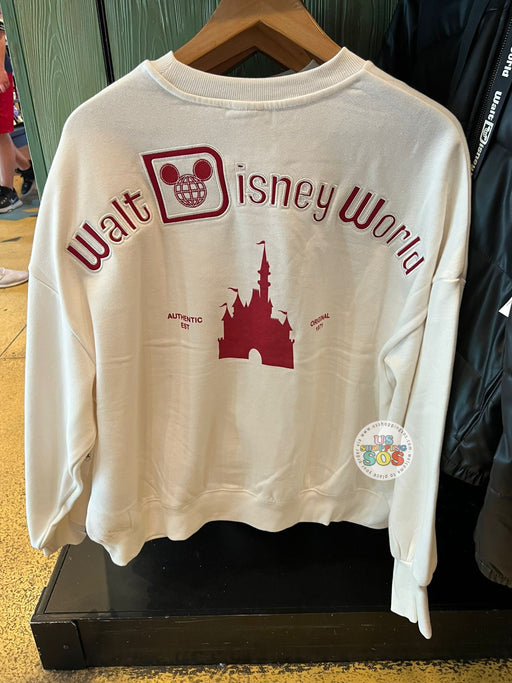 WDW - Logo & “Walt Disney World” Castle Back Cream Pullover (Adult)