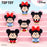 TopToy China - Mickey & Minnie Mouse "Pouty" Vinyl Plush Keychain Blind Box (Release Date: April 17, 2026)