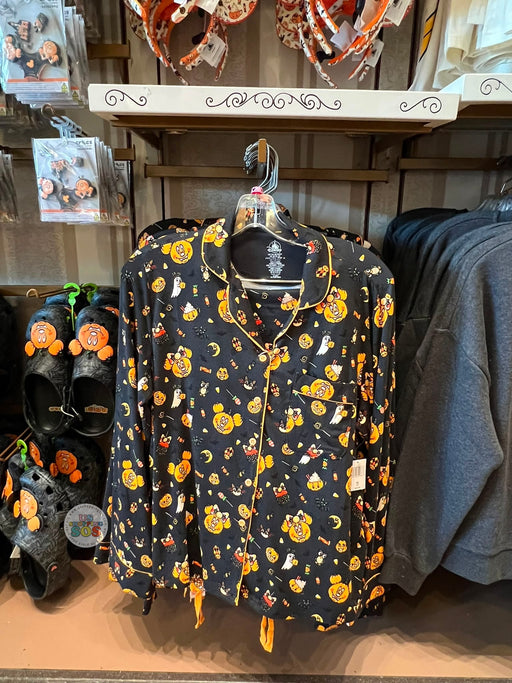 DLR/WDW - Halloween 2026 Mickey Mouse & Family Collection - Jack-o’-Lanterns, Bats, Candy All-Over-Print Pajamas Set (Adult)