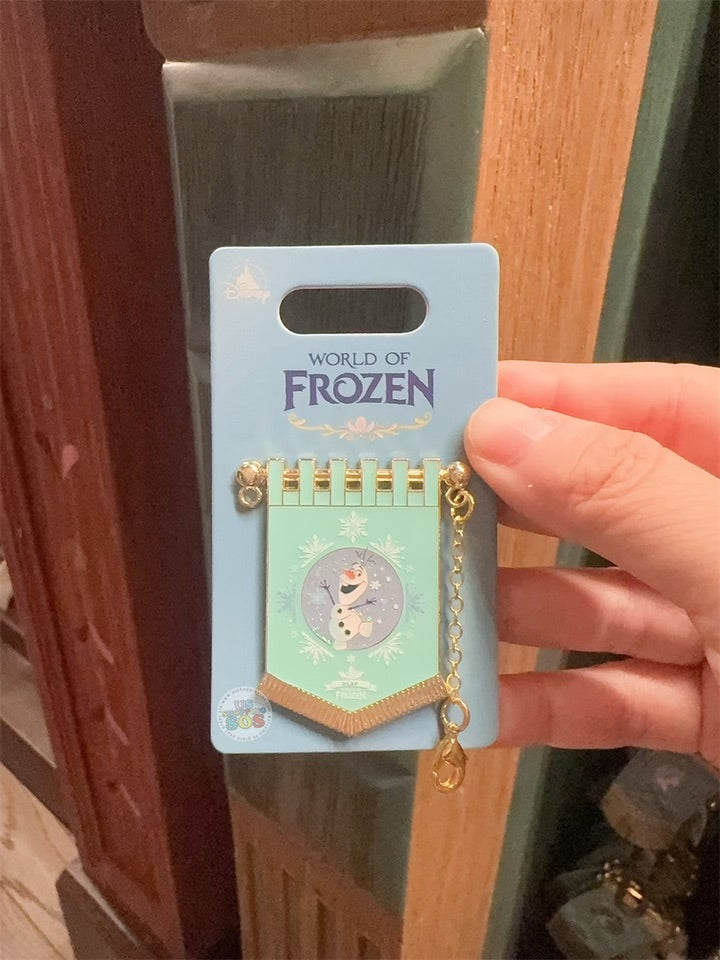 HKDL - World of Frozen 1st Anniversary x Olaf Pennant Shaped Pin Badge