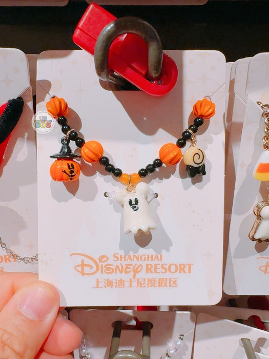 SHDL - 2025 Mickey & Friends Halloween Collection x Mickey Mouse Jack-o’-Lantern & Ghost Boo Necklace