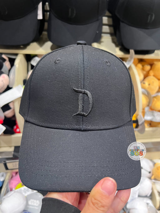 DLR/WDW - Create Your Own Headband - “D” Black Baseball Cap