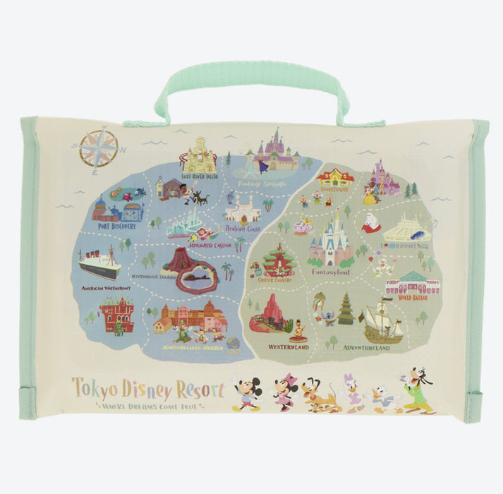 TDR - Tokyo Disney Resort "Park Map Motif" Collection - Picnie Sheet & Bag Set (Release Date: July 11, 2024)