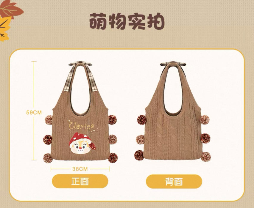 SHDL - Chip & Dale Autumn Forest Collection x Clarice Knit Tote Bag (Release Date: Sept 12, 2025)