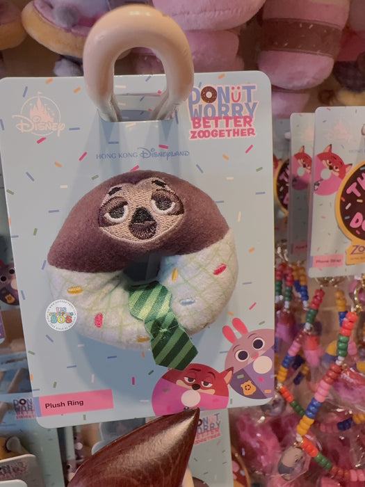 HKDL - Donut Worry BETTER ZOOGETHER Collection x The Flash Coffee Donut Twist Shaped Plush Ring