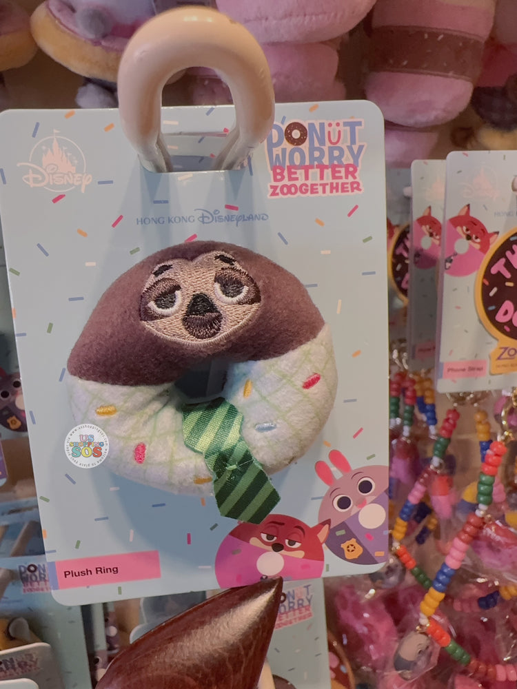 HKDL - Donut Worry BETTER ZOOGETHER Collection x The Flash Coffee Donut Twist Shaped Plush Ring