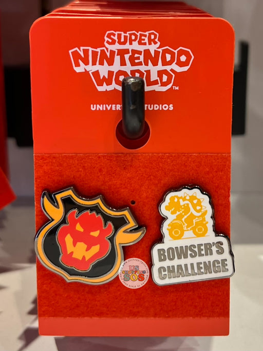Universal Studios - Super Nintendo World - Bowser Crest & Bowser’s Challenge Pin Set (2-Pc)