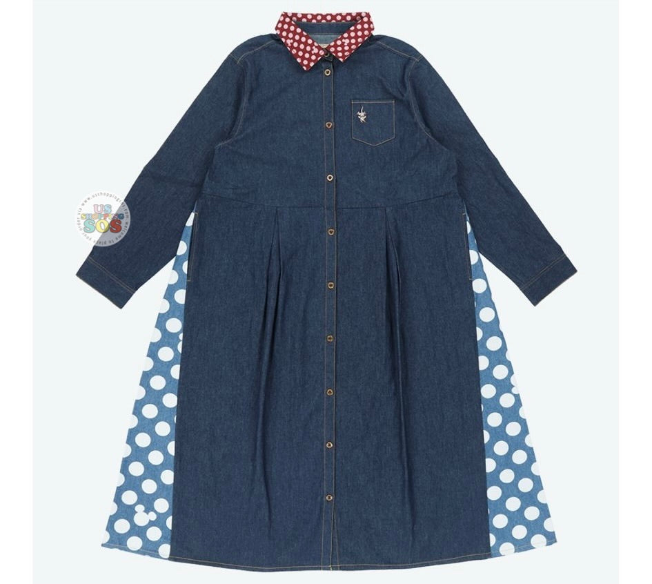 TDR - Vintage Denim Design x Mickey & Minnie Mouse Denim Shirt Dress for Adults (Release Date: Jun 5, 2025)