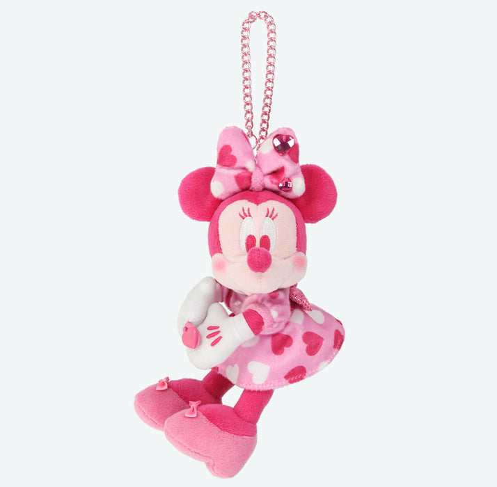 TDR - Minnie Mouse Funderland 2026 Collection x Minnie Mouse "Heart-Patterned Outfits" Plush Keychain (Release Date: Jan 13, 2026)