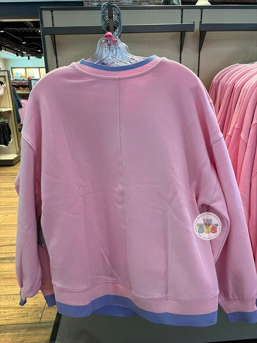 DLR/WDW - Daisy Park Logo Contrast Band Pink/Purple Pullover (Adult)