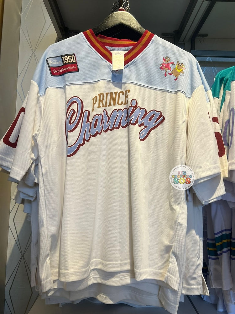 DLR/WDW - Cinderella - Prince Charming Park Logo White/Blue Jersey (Adult)