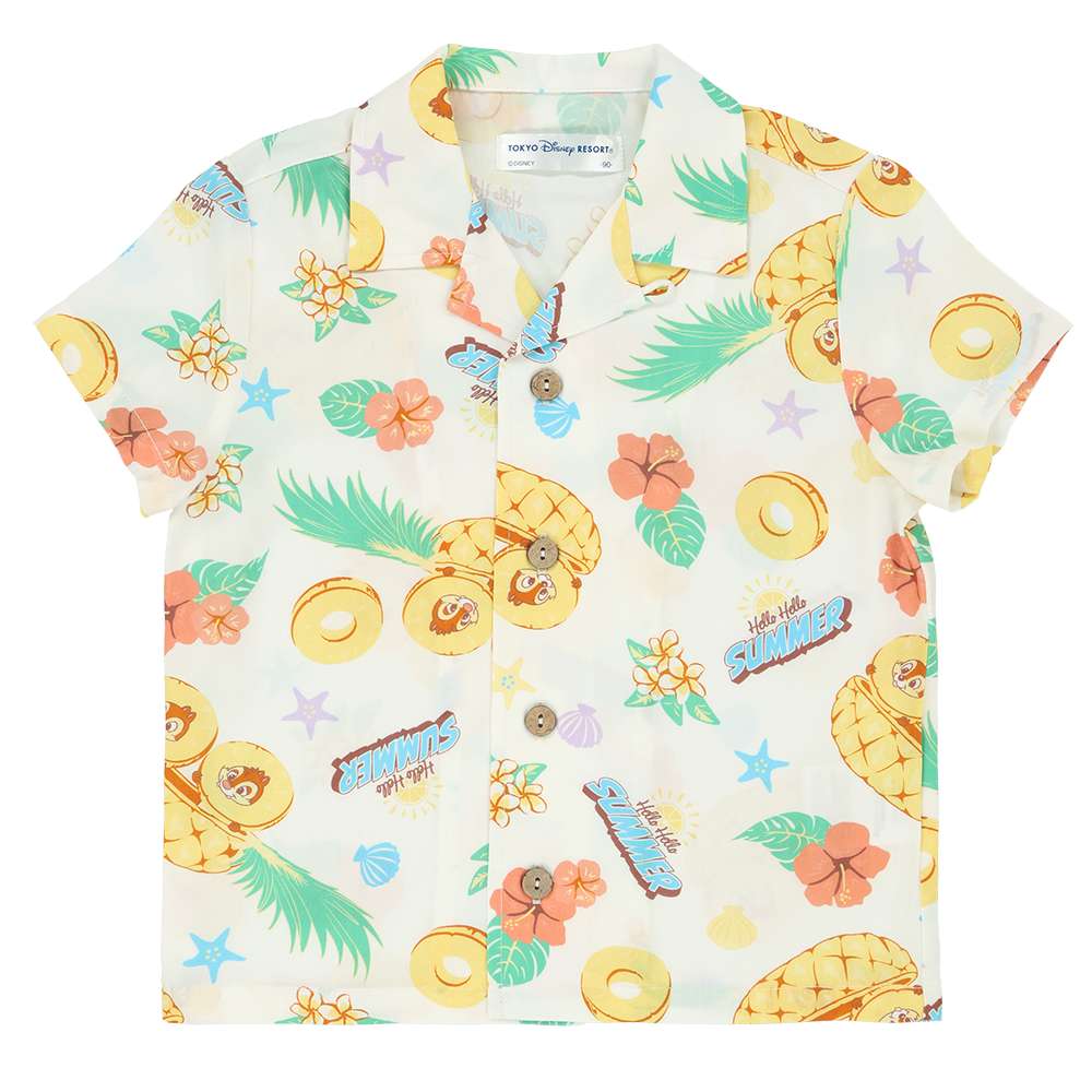 TDR - 2026 Mickey & Friends "Hello Hello Summer!!" Collection x Baby Aloha Shirt Size: 90 cm (Release Date: Jun 11, 2026)