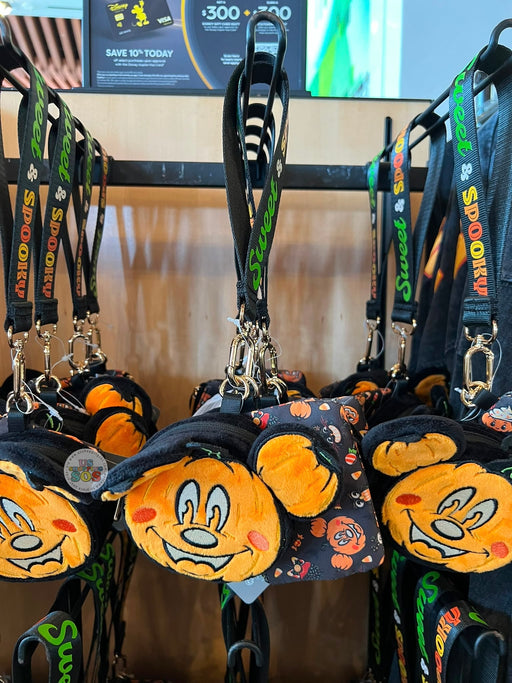 DLR/WDW - Halloween 2026 Mickey Mouse & Family Collection x Mickey Jack-o’-Lantern Wristlet and Coin Pouch Set