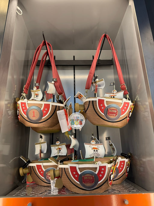 Universal Studios - Universal FanFest Nights 2026 - One Piece Loungefly Thousand Sunny Ship Figural Crossbody Bag