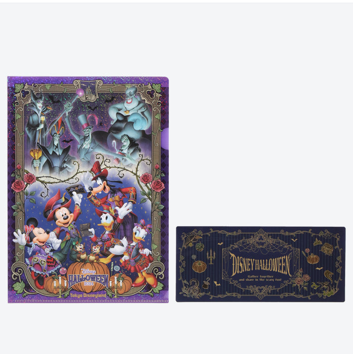 TDR - Halloween 2024 Collection x Disney Villains, Mickey & Friends Clear Folders Set (Release Date: Sept 30, 2024)