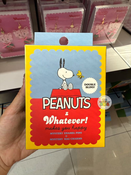 Universal Studios - Peanuts x Whatever! Makes You Happy Snoopy Mystery Enamel Pin + Bag Charm Blind Box