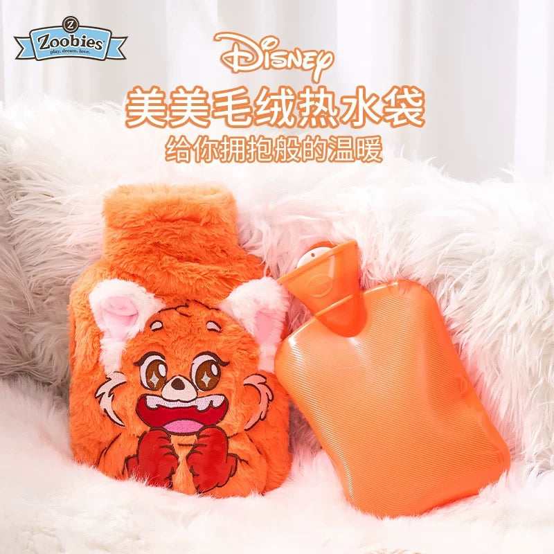China Exclusive - Turning Red Mei Lee Fluffy Hot Water Bottle