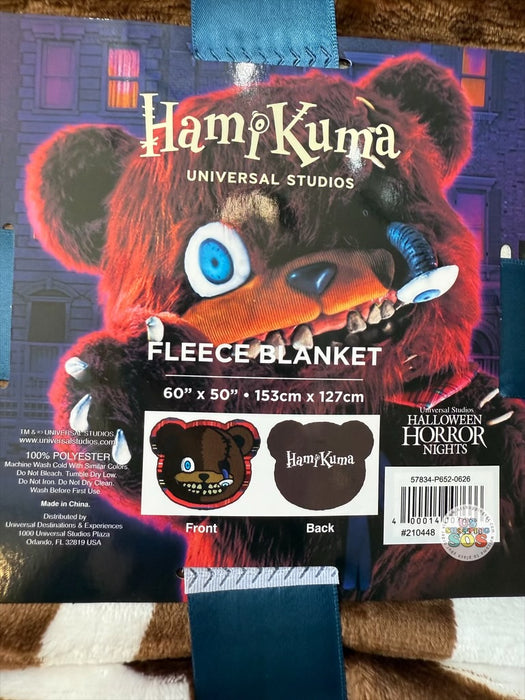 Universal Studios - Halloween 2026 - HamiKuma Face Icon Fleece Blanket