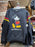 DLR/WDW - Mickey Mouse Logo Raglan Red Yellow Sleeve Strap Black Pullover (Adult)