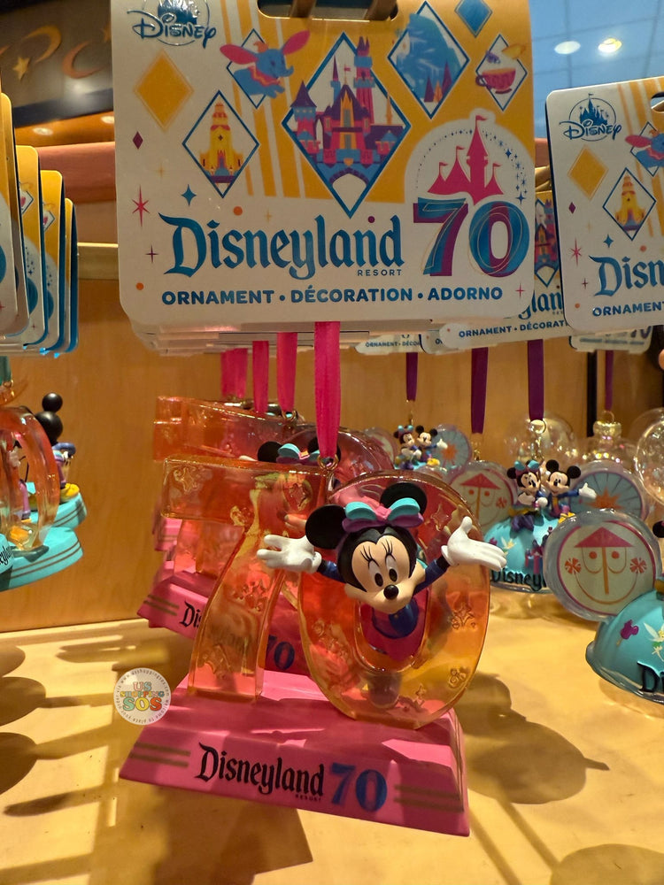 DLR - Disneyland 70th Celebration - Minnie Mouse “70” Ornament