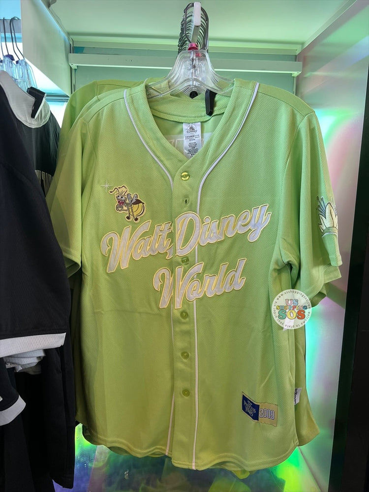 DLR/WDW - Princess and the Frog Tiana Park Logo Lily Green Baseball Jersey (Adult)