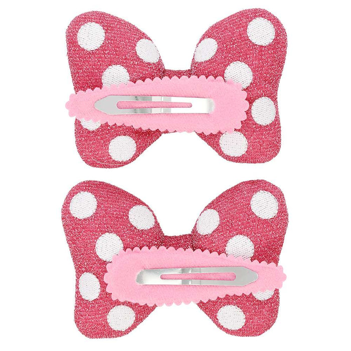 TDR - Minnie Mouse Bow Hair Pins Set of 2 (Color: Pink)