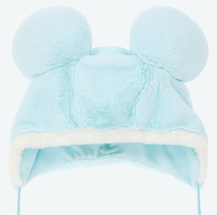 TDR - Dreamy Pastel Baby Blue Mickey Mouse Fan Cap with Pom Pom For Adults (Release Date: Dec 4, 2025)