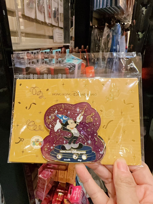 HKDL - Mickey Mouse "Mickey's PhilharMagic" Pin Badge with Movable Month and Day