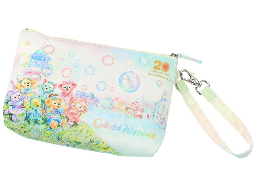 TDR - Duffy & Friends 20th Anniversary: Colorful Happiness x Duffy & Friends Souvenir Carry On Zipper Pouch (Release Date: Apr 8, 2025)