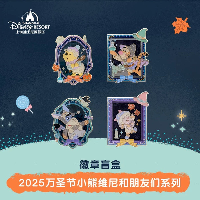 SHDL - 2025 Winnie the Pooh & Friends Halloween Collection x  Mystery Pin Badge Blind Box (Release Date: Sept 15, 2025)