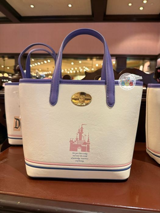 DLR/WDW - Her/Our Universe Disneyland Nostalgia 2026 - Cream/Lavender Tote Bag