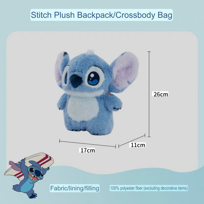 China Exclusive- Fluffy Stitch Full Body 2 Ways Bag (Backpack & Crossbody Bag)