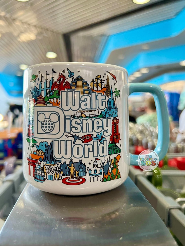 DLR/WDW - Disney Park Attraction & Logo Ceramic Mug