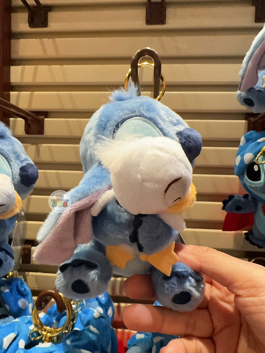 HKDL - Disney Stitch Day Collection x Stitch "Hugging Duck" Plush Keychain
