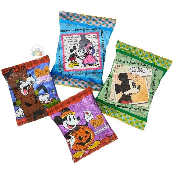 Japan Exclusive - Mickey or Minnie Mouse Jack-o'-Lantern Candy Pot with Snack