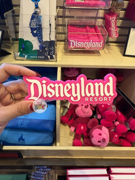 DLR/WDW - Logo Mania 2026 Fantasyland Feels - Bright Pink Park Logo Magnet