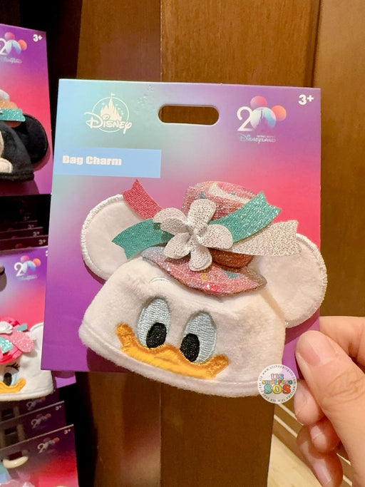 HKDL - 20th Anniversary Grand Celebration - Donald SouvenEAR Mini Party Hat Keychain/Bag Charm
